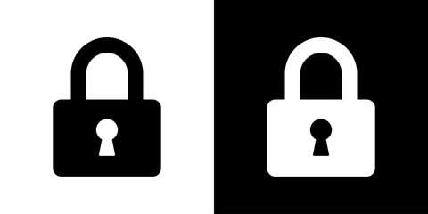 Lock Icon Vector Illustration. Flat Style Design Created For Creative Flexibility In Light And Dark Versions. 