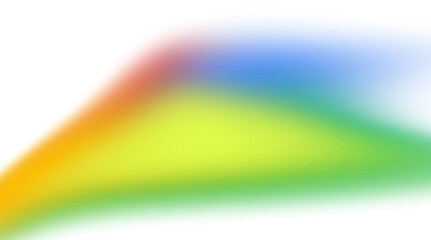 Wide triangular spectrum light flare with soft edges