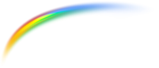 Minimalist rainbow light arch curve graphic
