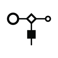 Anemometer icon vector wind speed measuring device meteorology symbol illustration flat outline style