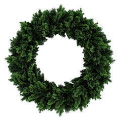 Evergreen Wreath: A classic evergreen wreath, its lush, circular form symbolizing nature's embrace and the promise of the season.
