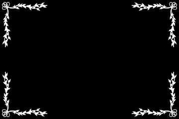 Simple Background Frame, Unique Background, Black and White Color Background, Unique Design 
