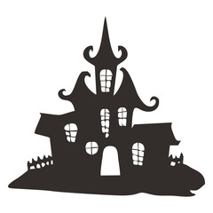 Haunted House Silhouette