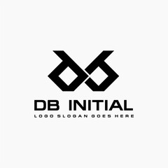 DB initials logo vector image