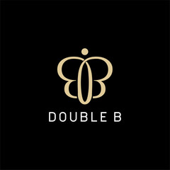 Double B logo luxury  vector image