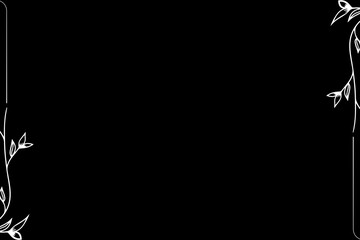 Simple Background Frame, Unique Background, Black and White Color Background, Unique Design
