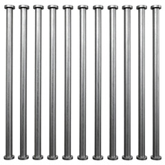 Metal Pillars: A symmetrical array of sleek, metallic pillars stands tall, their industrial design exuding strength and structural elegance.