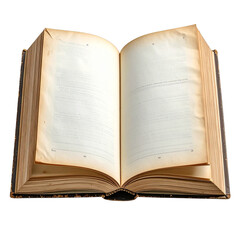 Timeless Literary Artifact: An antique book, its aged pages gently open, a testament to the enduring power of knowledge and the beauty of classic design.