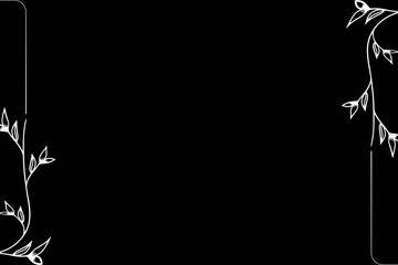 Simple Background Frame, Unique Background, Black and White Color Background, Unique Design Background