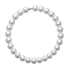 Obraz premium Classic Pearls of Elegance: A timeless necklace of lustrous pearls, symbolizing sophistication and grace.