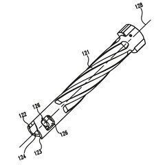 Vintage-style technical blueprint of a revolver and ammunition, showcasing mechanical details and diagrammatic views for educational or historical reference.
