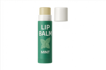 Mint flavored hydrating lip balm cosmetic product
