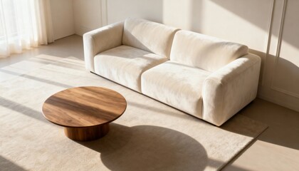 Warm Hygge Living Room with Soft Natural Light