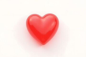 Obraz premium simple cozy Jelly heart on white background