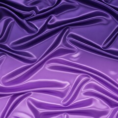 Obraz premium A close-up view of luxurious, draped, purple silk fabric, showcasing a smooth, flowing texture and a gradient of deep purple to light lavender.