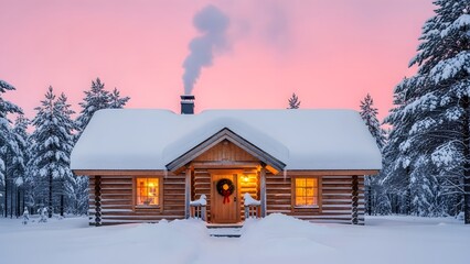 house in the woods Background 