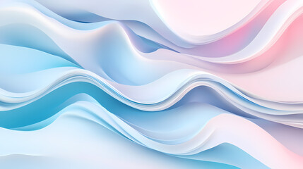 Fototapeta premium Abstract Pastel Wave Design