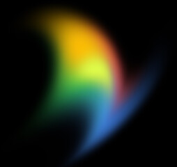 Vertical swirling rainbow gradient twist with holographic style
