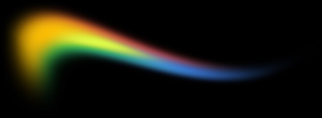 Soft horizontal rainbow wave texture element