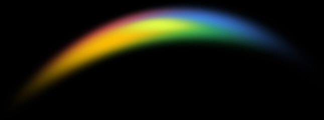 Wide soft rainbow gradient bridge illustration