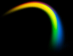 Perfect rainbow arch gradient bridge illustration