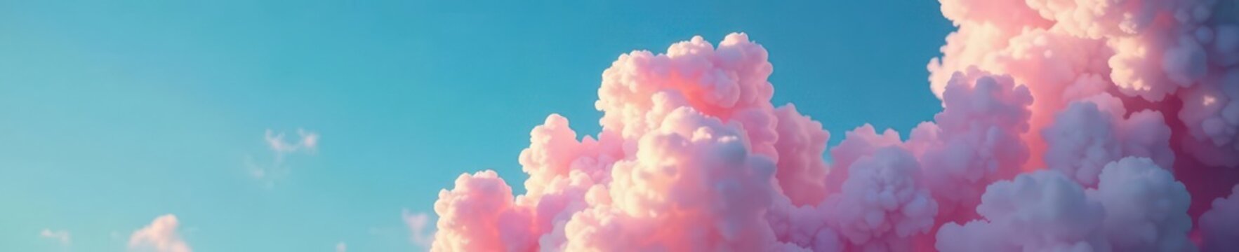 Fluffy cannabis smoke resembles a celestial cloud against azure sky , psychedelic, media