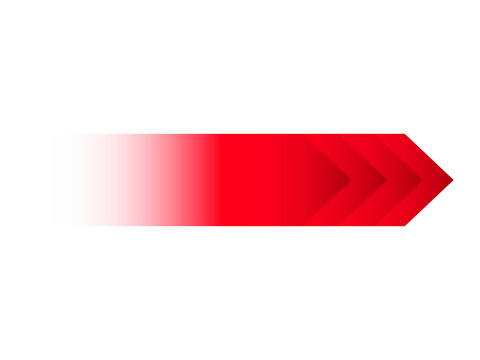 red arrow ribbon gradient banner