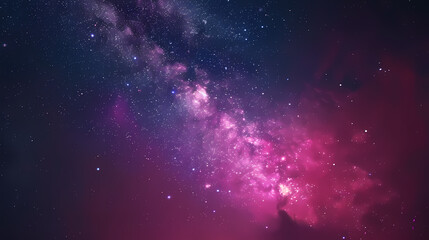 Naklejka premium Majestic Milky Way Galaxy in Deep Space