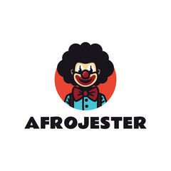 Mascot Retro Clown Logo Design