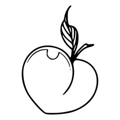 elegant peach logo template or design element