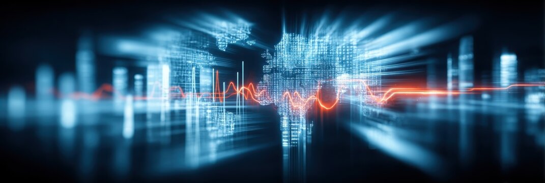 A complete radiant atlas shaped by computing streams spreading worldwide as the mind scan interprets symbols of trust and value