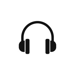 Headphones Silhouette Vector Transparent Background