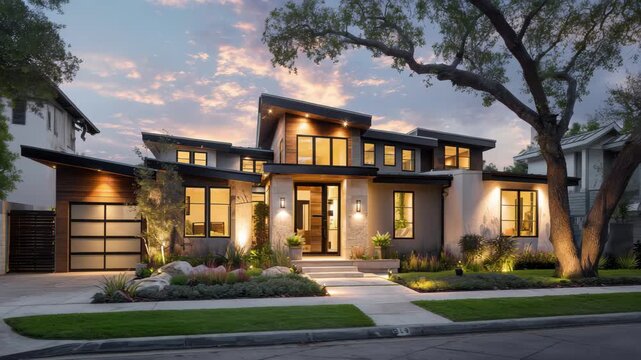Experience luxury home living with this modern residence boasting elegant design and upscale amenities, perfect for aspirational real estate seekers