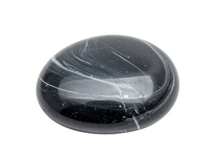 Polished Pebble with Dark Grey Hue and Subtle Banding