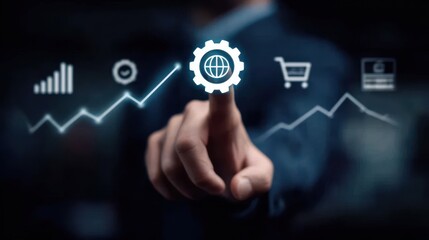 Commerce and strategy reinforce a website to boost conversion audience flow and performance management