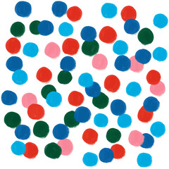 Fototapeta premium Abstract Painted Colorful Dots Pattern