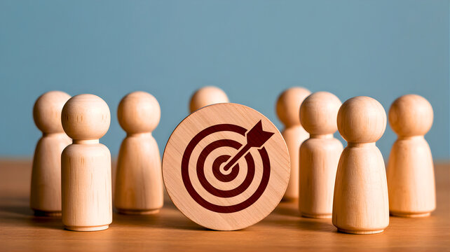 Achieving Goals Together A Team Focused on a Common Target, Symbolizing Success and Collaboration
