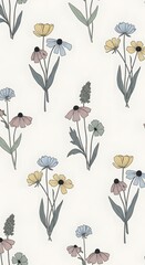 abstract floral wallpaper background nature pattern design flora flowers