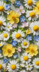 abstract floral wallpaper background nature pattern design flora flowers