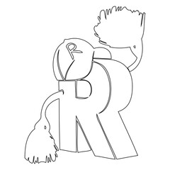 Letter R Icon Design