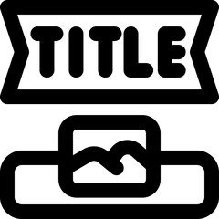 title line icon. Clean and minimalist vector icon for websites, mobile apps, presentations, and logos. Fully scalable and customizable for any project.