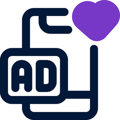 Obraz premium advertisement duotone icon. Sleek and modern vector icon for websites, mobile apps, marketing materials, and corporate design. Fully scalable and ready to use.