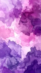 Watercolor abstract in purples and pinks, flowing and ethereal