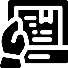 tablet glyph icon. Strong and solid vector icon for websites, mobile interfaces, presentations, and visual branding. High quality and easy to edit.