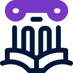 history duotone icon. Sleek and modern vector icon for websites, mobile apps, marketing materials, and corporate design. Fully scalable and ready to use.