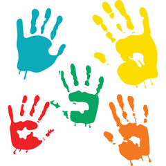 Handprint Paint Illustration