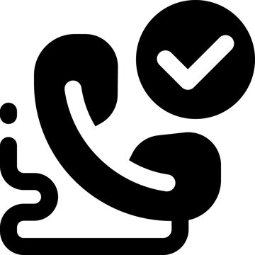 call glyph icon. Strong and solid vector icon for websites, mobile interfaces, presentations, and visual branding. High quality and easy to edit.