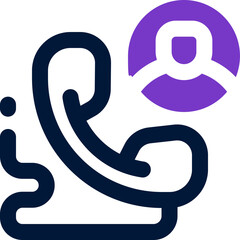 contact us duotone icon. Sleek and modern vector icon for websites, mobile apps, marketing materials, and corporate design. Fully scalable and ready to use.