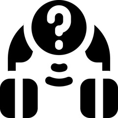 support glyph icon. Strong and solid vector icon for websites, mobile interfaces, presentations, and visual branding. High quality and easy to edit.