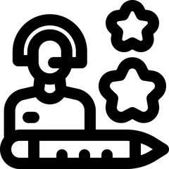 scoring line icon. Clean and minimalist vector icon for websites, mobile apps, presentations, and logos. Fully scalable and customizable for any project.